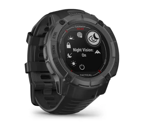 Смарт-часы Garmin Instinct 2X Solar Tactical Edition, 50 мм, Bluetooth, Tactical Black, Тактический черный — купить в Москве