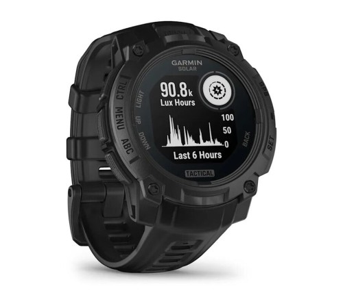 Смарт-часы Garmin Instinct 3 Solar Tactical Edition, 45 мм, Bluetooth, Black with Black Band, Черный — купить в Москве