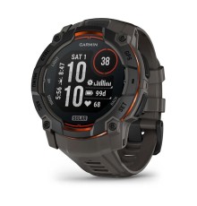 Смарт-часы Garmin Instinct 3 Solar, 50 мм, Bluetooth, Black with Charcoal Band, Черный с угольным ремешком