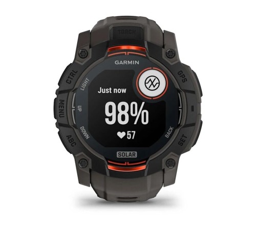Смарт-часы Garmin Instinct 3 Solar, 50 мм, Bluetooth, Black with Charcoal Band, Черный с угольным ремешком — купить в Москве