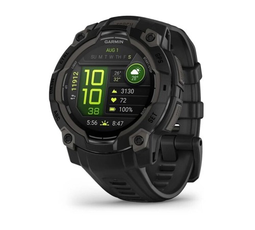 Смарт-часы Garmin Instinct 3, 45 мм, Bluetooth, Amoled Black, Черный — купить в Москве