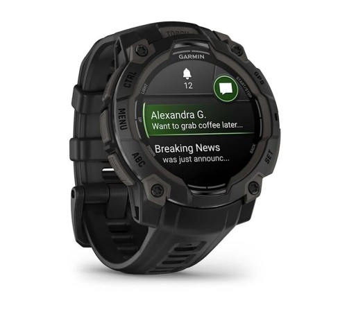 Смарт-часы Garmin Instinct 3, 45 мм, Bluetooth, Amoled Black, Черный — купить в Москве