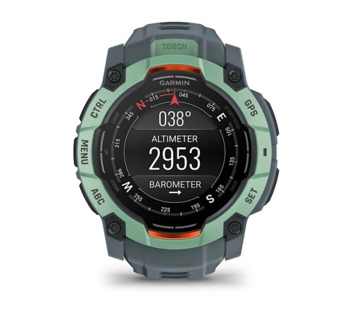 Смарт-часы Garmin Instinct 3, 50 мм, Bluetooth, Neotropic with Twilight Band, Бирюзовый с серым ремешком — купить в Москве