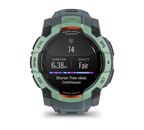 Смарт-часы Garmin Instinct 3, 50 мм, Bluetooth, Neotropic with Twilight Band, Бирюзовый с серым ремешком — купить в Москве