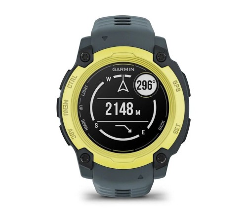 Смарт-часы Garmin Instinct E, 40 мм, Bluetooth, Electric Lime with Twilight Band, Лаймовый с серым ремешком — купить в Москве