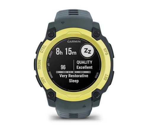 Смарт-часы Garmin Instinct E, 40 мм, Bluetooth, Electric Lime with Twilight Band, Лаймовый с серым ремешком — купить в Москве