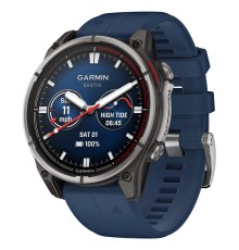 Смарт-часы Garmin QUATIX 8, 47 мм, Bluetooth, Titanium/Blue, Титан/синий