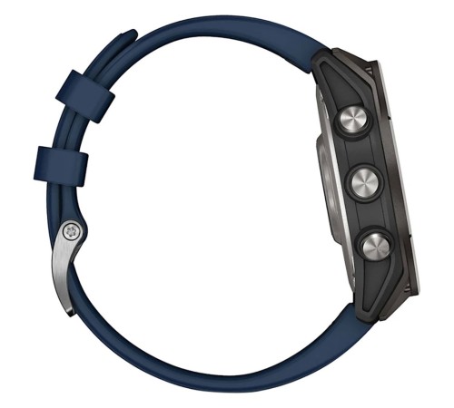 Смарт-часы Garmin QUATIX 8, 47 мм, Bluetooth, Titanium/Blue, Титан/синий — купить в Москве