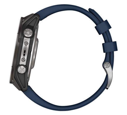 Смарт-часы Garmin QUATIX 8, 47 мм, Bluetooth, Titanium/Blue, Титан/синий — купить в Москве