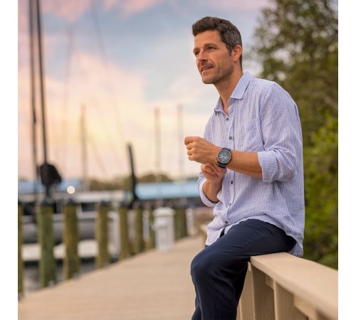 Смарт-часы Garmin QUATIX 8, 47 мм, Bluetooth, Titanium/Blue, Титан/синий — купить в Москве