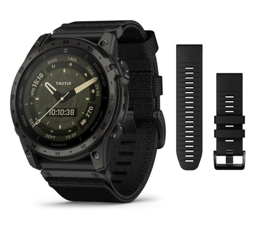 Смарт-часы Garmin Tactix 7 Amoled, 51 мм, Bluetooth, черный — купить в Москве