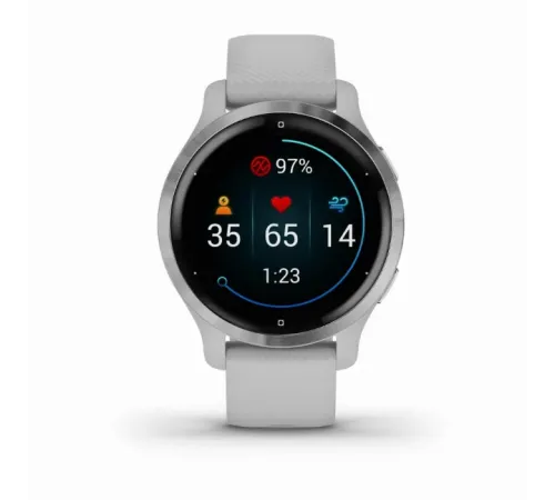 Умные часы Garmin Venu 2S, серебристый — купить в Москве