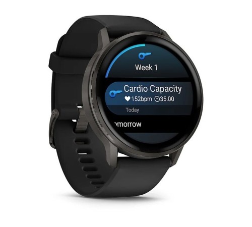 Смарт-часы Garmin Venu 4, 45 мм, Bluetooth, Slate Black, черный — купить в Москве