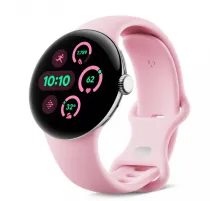 Смарт-часы Google Pixel Watch 3, 41mm, Wi-Fi, Polished Silver, розовый