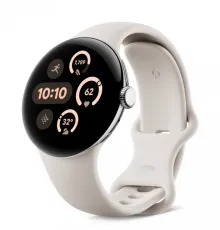 Смарт-часы Google Pixel Watch 3, 45mm, Wi-Fi, Polished Silver, серебристый