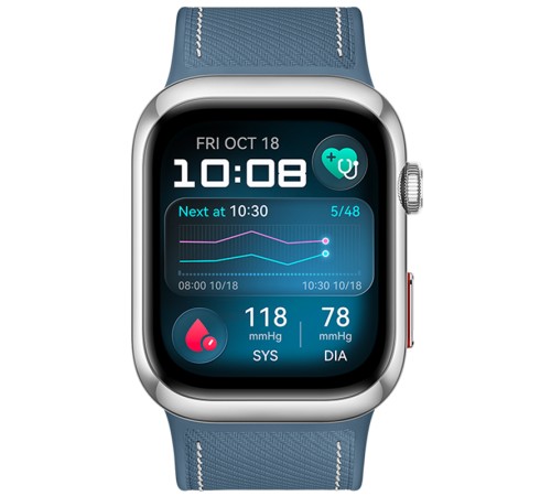 Смарт-часы Huawei Watch D2, 48 мм, Bluetooth, синий — купить в Москве