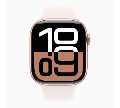 Умные часы Apple Watch Series 10 46mm, Rose Gold Aluminum Case with Sport Band - Light Blush — купить в Москве