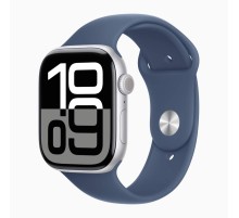 Умные часы Apple Watch Series 10 46mm Silver Aluminum Case with Denim Sport Band (M/L)