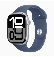 Умные часы Apple Watch Series 10 46mm Silver Aluminum Case with Denim Sport Band (M/L)
