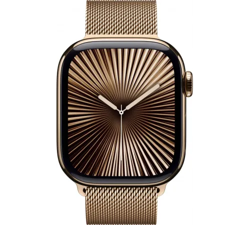 Смарт-часы Apple Watch Series 10 (M/L), 46 мм, Bluetooth, Gold, золотой — купить в Москве