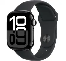 Смарт-часы Apple Watch Series 10 (S/M), 46 мм, Bluetooth, Jet Black, черный
