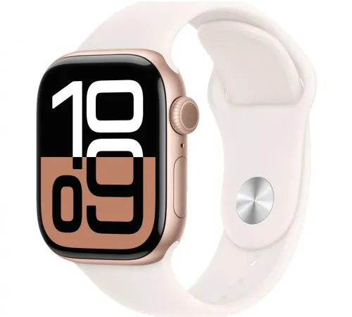 Смарт-часы Apple Watch Series 10 (S/M), 42 мм, Bluetooth, Rose Gold, розовое золото — купить в Москве