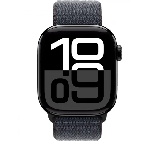 Смарт-часы Apple Watch Series 10 Sport Loop, 42 мм, Bluetooth, Jet Black, черный — купить в Москве