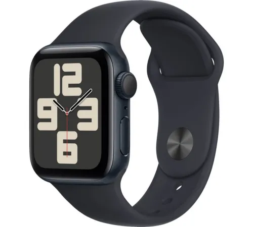 Смарт-часы Apple Watch SE 2023 (M/L), 40 мм, Bluetooth, Midnight, черный — купить в Москве