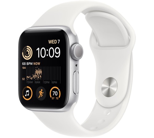Смарт-часы Apple Watch SE 2022 (M/L), 44 мм, GPS, White, белый — купить в Москве