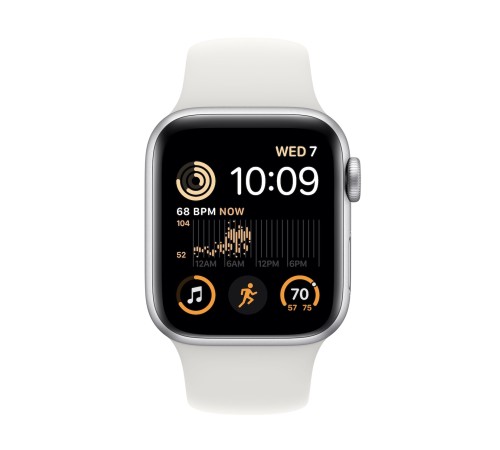 Смарт-часы Apple Watch SE 2022 (M/L), 44 мм, GPS, White, белый — купить в Москве