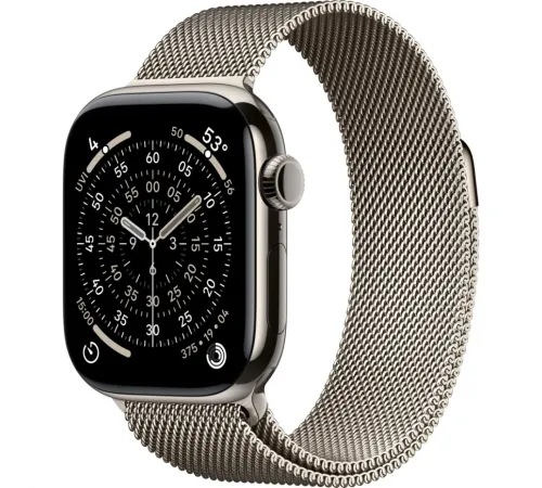 Смарт-часы Apple Watch Series 11 (S/M), 42 мм, LTE, Natural Titanium, натуральный титан — купить в Москве