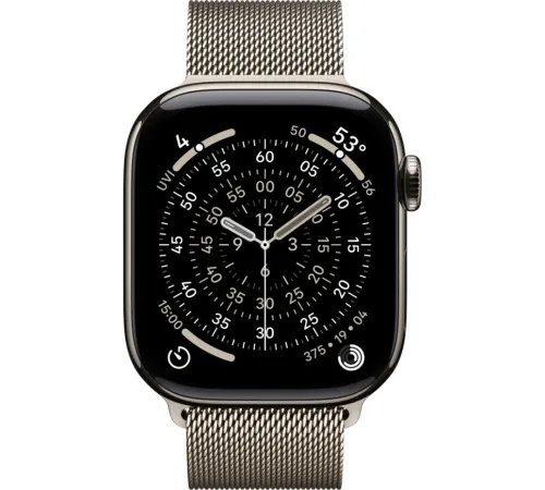 Смарт-часы Apple Watch Series 11 (S/M), 42 мм, LTE, Natural Titanium, натуральный титан — купить в Москве
