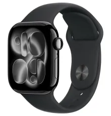 Смарт-часы Apple Watch Series 11 (M/L), 42 мм, LTE, Jet Black, черный