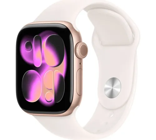 Смарт-часы Apple Watch Series 11 (M/L), 42 мм, LTE, Rose Gold, розовое золото — купить в Москве