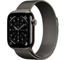 Смарт-часы Apple Watch Series 11 (M/L), 46 мм, LTE, Slate Titanium, графитовый титан