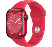 Смарт-часы Apple Watch Series 8 (M/L), 45 мм, Bluetooth, Red, красный