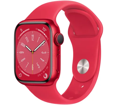 Смарт-часы Apple Watch Series 8 (M/L), 45 мм, Bluetooth, Red, красный — купить в Москве