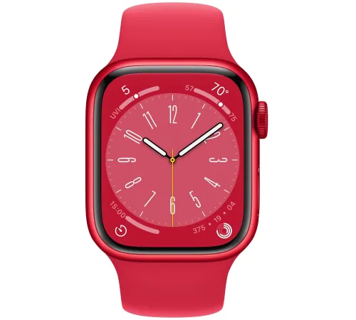 Смарт-часы Apple Watch Series 8 (M/L), 45 мм, Bluetooth, Red, красный — купить в Москве
