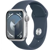 Смарт-часы Apple Watch Series 9 (S/M), 41 мм, Bluetooth, Silver, Серебристый