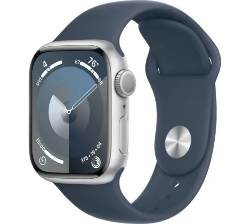 Смарт-часы Apple Watch Series 9 (M/L), 45 мм, Bluetooth, Silver, Серебристый — купить в Москве