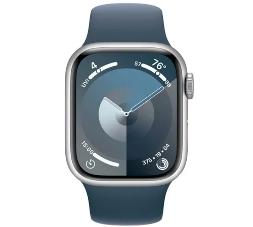 Смарт-часы Apple Watch Series 9 (M/L), 45 мм, Bluetooth, Silver, Серебристый — купить в Москве