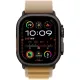 Смарт-часы Apple Watch Ultra 2 2024, 49 мм, LTE, Black Titanium Case with Tan Alpine Loop (L), черный титан с бежевым ремешком — купить в Москве