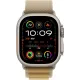 Смарт-часы Apple Watch Ultra 2, 49 мм, LTE, Natural Titanium, титановый корпус натурального цвета с ремешком Tan Alpine Loop (L) — купить в Москве