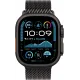 Смарт-часы Apple Watch Ultra 2 2024, 49 мм, LTE, Black Titanium Case with Black Titanium Milanese Loop (M), черный титан с черным титановым ремешком — купить в Москве