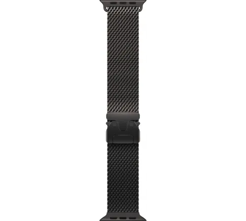 Смарт-часы Apple Watch Ultra 2 2024, 49 мм, LTE, Black Titanium Case with Black Titanium Milanese Loop (M), черный титан с черным титановым ремешком — купить в Москве