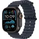 Смарт-часы Apple Watch Ultra 2 2024, 49 мм, LTE, Black Titanium Case with Navy Ocean Band, черный титан с темно-синим ремешком — купить в Москве