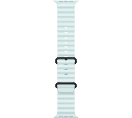Смарт-часы Apple Watch Ultra 2 2024, 49 мм, LTE, Black Titanium Case with Ice Blue Ocean Band, черный титан с голубым ремешком — купить в Москве
