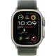 Смарт-часы Apple Watch Ultra 2, 49 мм, LTE, Natural Titanium, титановый корпус натурального цвета с ремешком Green Trail Loop (M/L) — купить в Москве