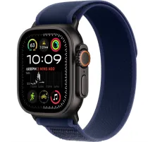 Смарт-часы Apple Watch Ultra 2 2024, 49 мм, LTE, Black Titanium Case with Blue Trail Loop (M/L), черный титан с синим ремешком