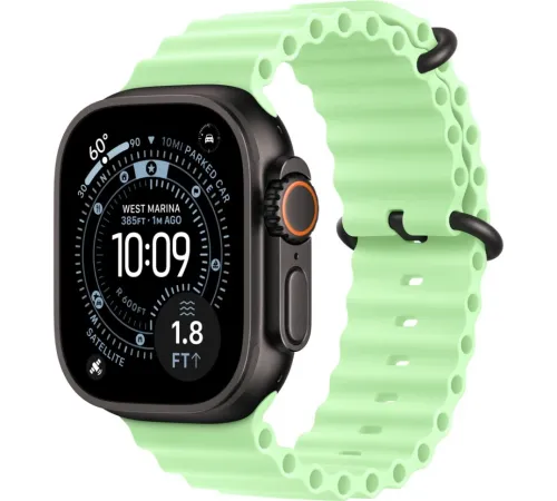 Смарт-часы Apple Watch Ultra 3, 49 мм, LTE, Neon Green, черный титан — купить в Москве